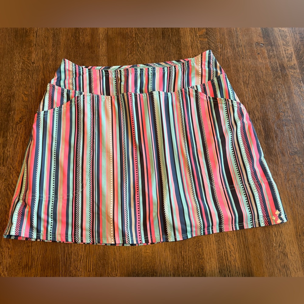 JoFit Multi Color Skort Stripe Fun Sporty - Size Small